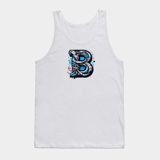 Letter B design graffity style Tank Top